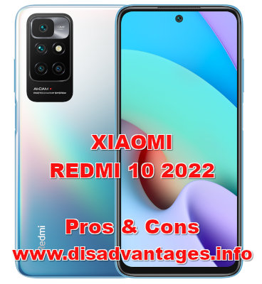 disadvantages xiaomi redmi 10 2022