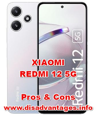 disadvantages XIAOMI REDMI 12 5G