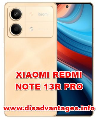 disadvantages XIAOMI REDMI NOTE 13R PRO